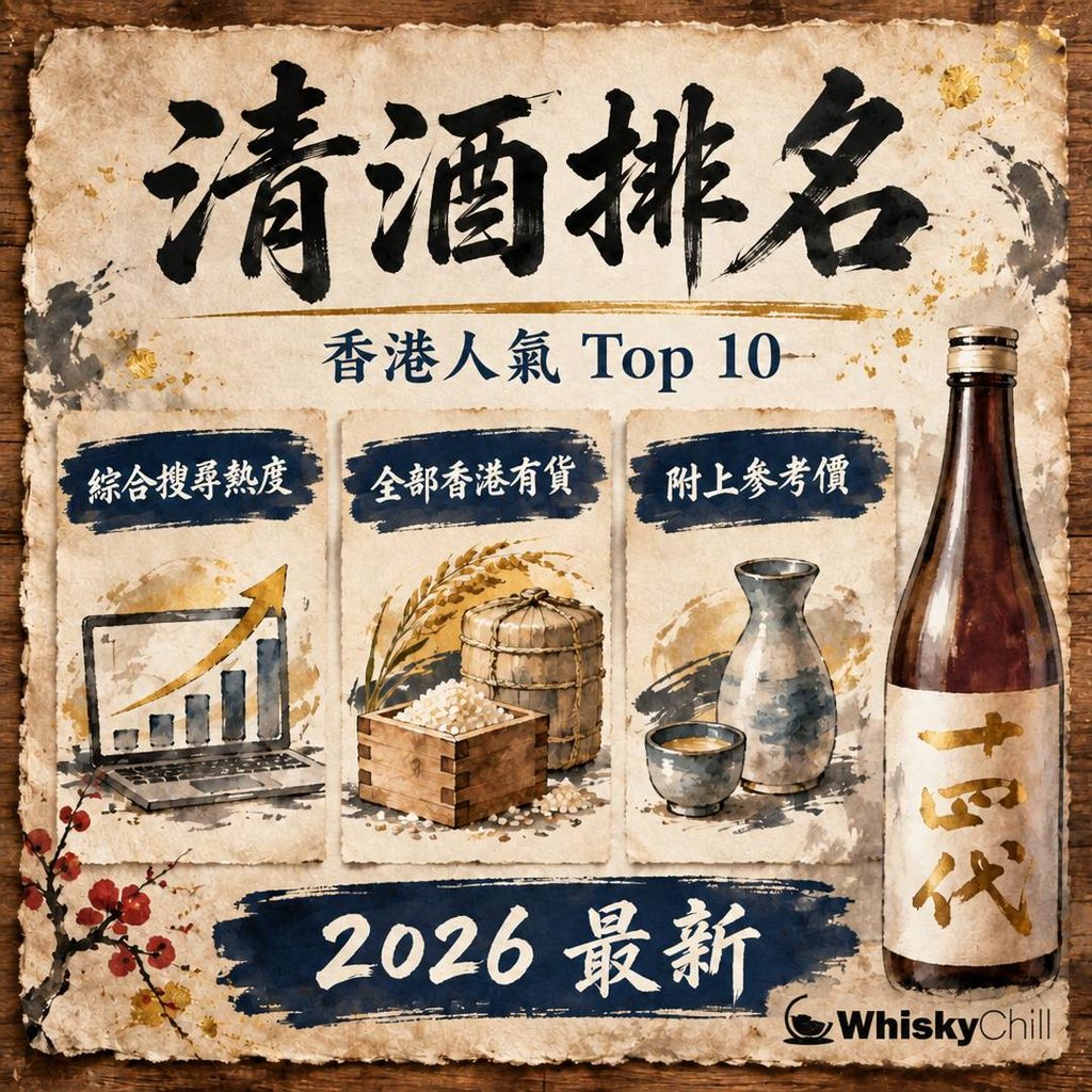 日本清酒排名 2026｜香港買到嘅人氣清酒 Top 10（附參考價）｜三個重點