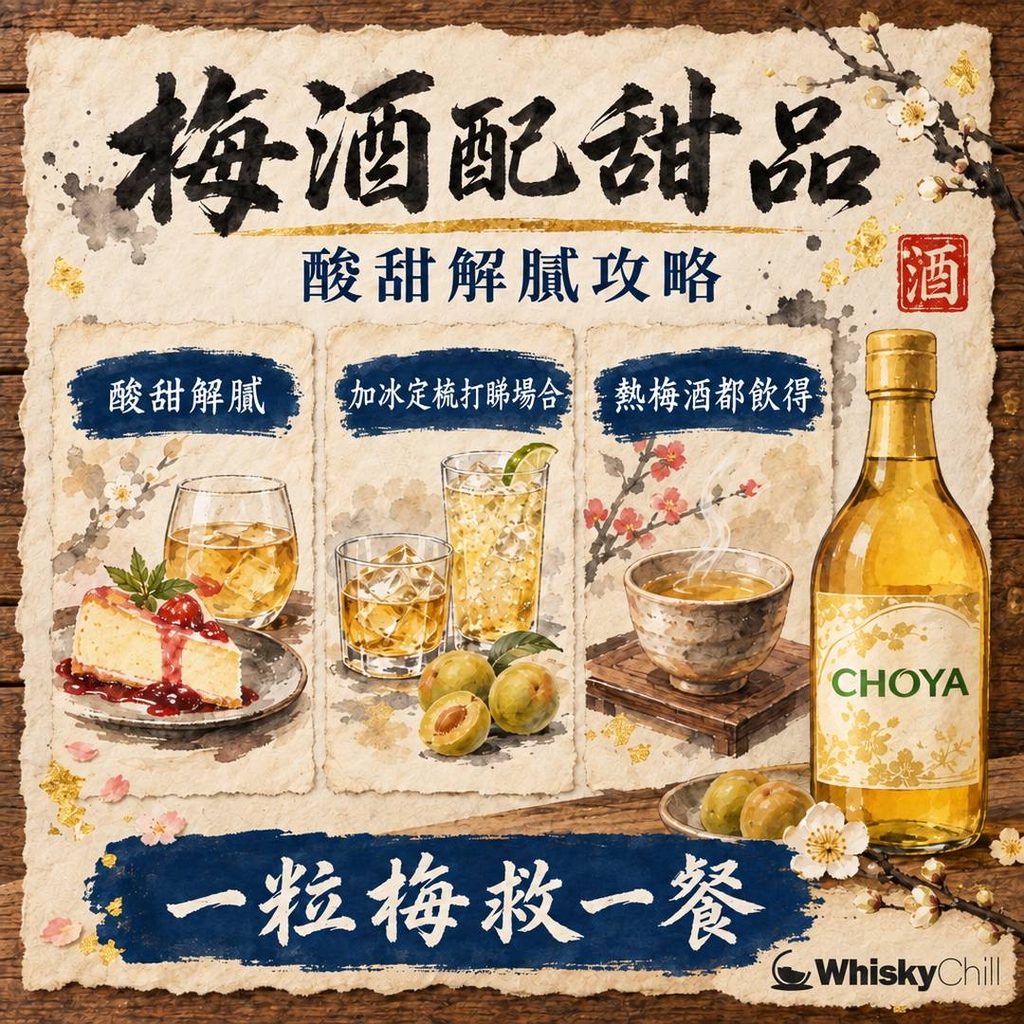 梅酒配甜品攻略｜芝士蛋糕、朱古力、川菜解辣點襯最好？｜三個重點