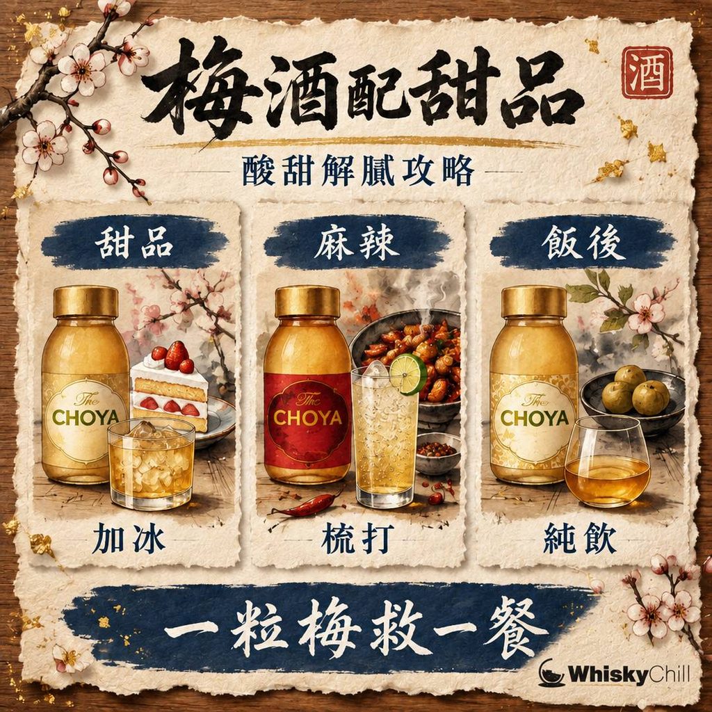 梅酒配甜品攻略｜芝士蛋糕、朱古力、川菜解辣點襯最好？｜對比一覽