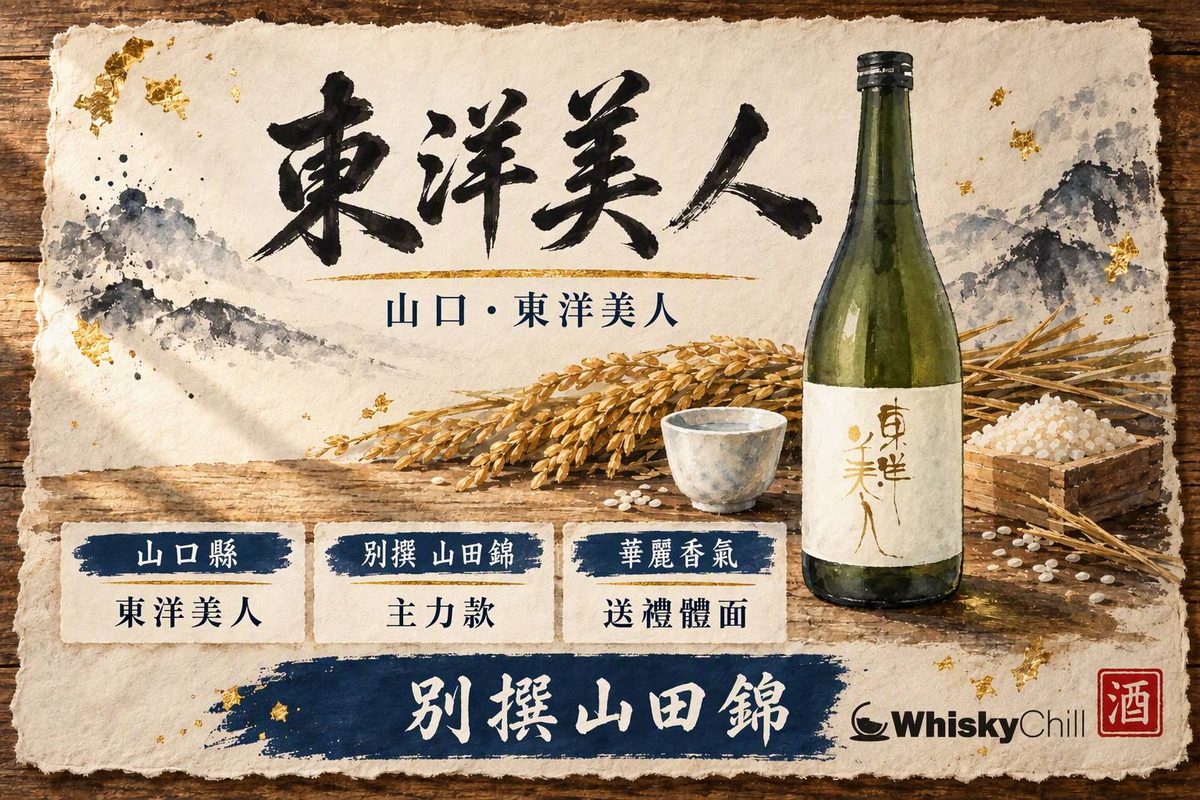 東洋美人清酒瓶與山口縣萩城下町意境