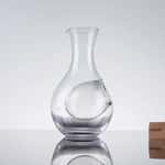 【Ohmine 大嶺 三粒米 換購品】日式凹洞冰酒瓶 透明凹洞 400ml