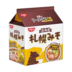 生活用品超級市場-日本日清食品-北海道5包裝拉麵-札幌味噌味-食品-清酒十四代獺祭專家