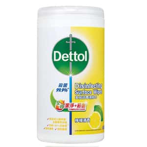 生活用品超級市場-滴露-家居消毒濕紙巾-檸檬清香-80片-DET0054-家居清潔-清酒十四代獺祭專家