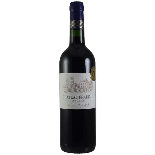 Chateau Chateau Pradeau Mazeau Bordeaux 法國普拉多城堡紅 750ml 750ml  正面圖