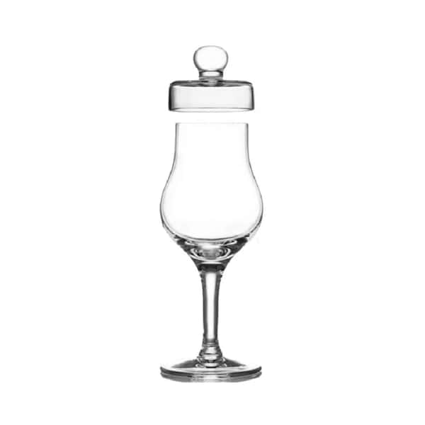 Amber Amber Glass G100 威士忌 玻璃杯 附蓋和禮品盒 正面圖