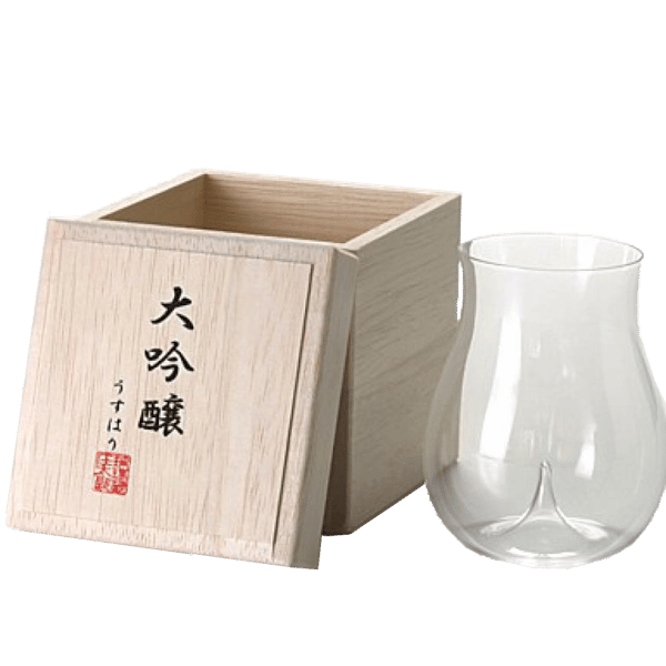 日本松徳硝子 日本松徳硝子 大吟釀 酒器 木箱入 250ml 250ml 正面圖