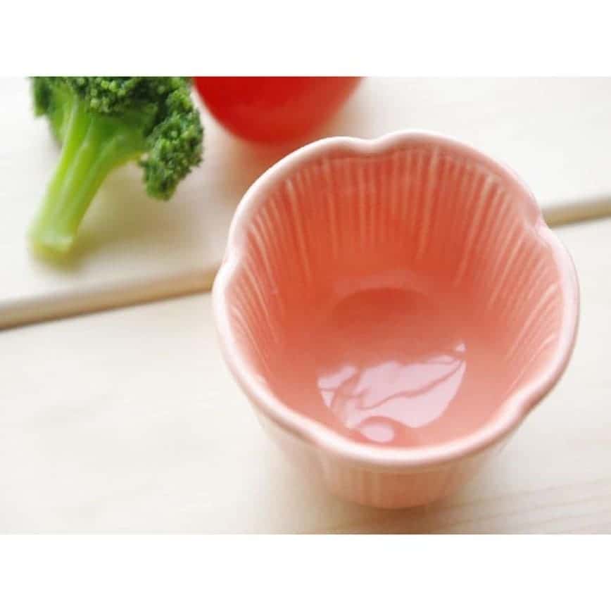 日本清酒杯 美濃燒 春分小花清酒杯 粉紅 2本入(TBS) (圖片2)