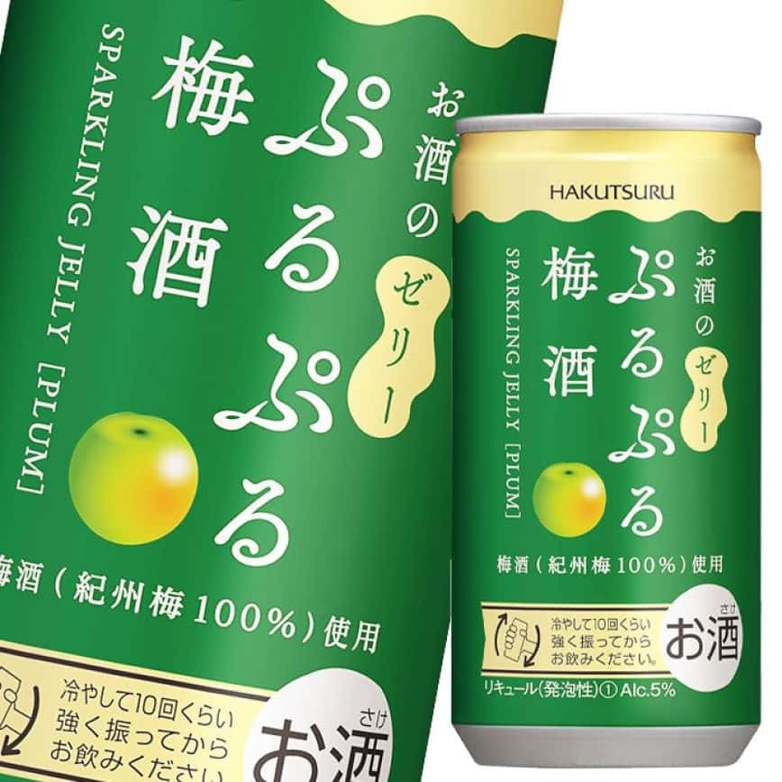 白鶴酒造 Purupuru氣泡啫喱 Shake Shake清酒 梅味 190ml (2罐裝) (圖片2)