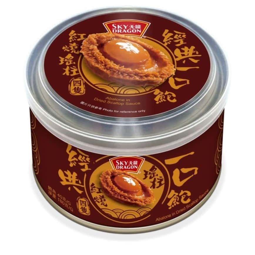 天龍 一口鮑魚系列 瑤柱紅燒經典 4隻 固重40g 180g (T496) (TBS) - 清貨優惠 (圖片2)