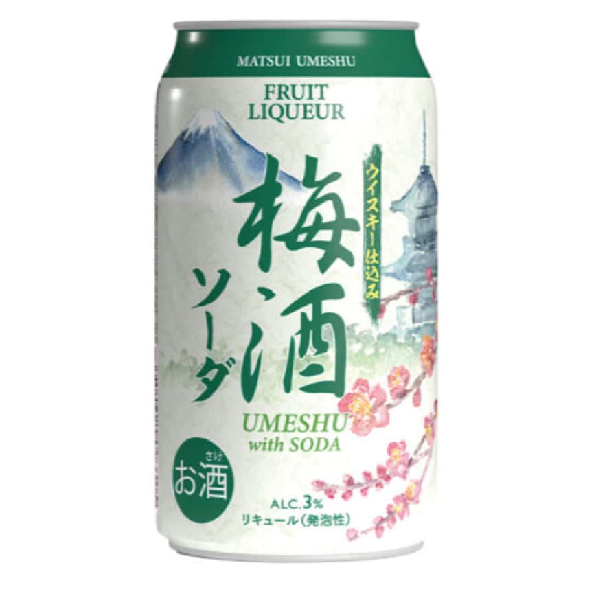 松井酒造 Matsui Umeshu Whisky Umeshu 3% 350ml (img2)
