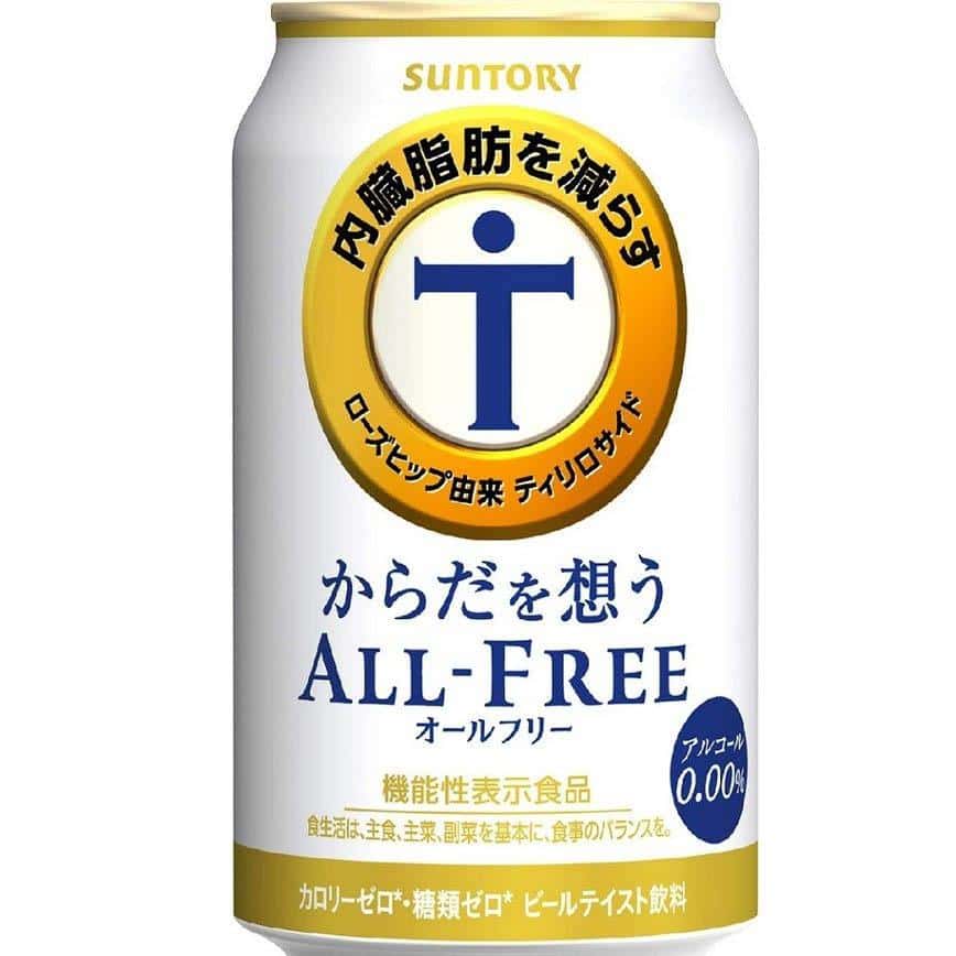 日本Suntory 三得利 ALL-FREE 無酒精減肥啤酒 350ml (黃) (TBS) (圖片2)