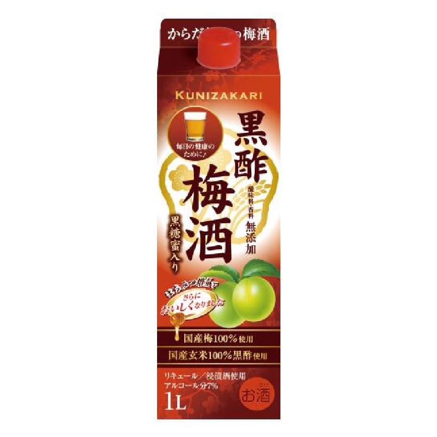 中埜酒造 KUNIZAKARI 黑酢梅酒 業務用 1000ml (img2)