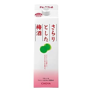 CHOYA CHOYA 梅酒 蝶矢 Sarari 香滑梅酒 業務用 紙盒裝 1000ml 1000ml 正面圖