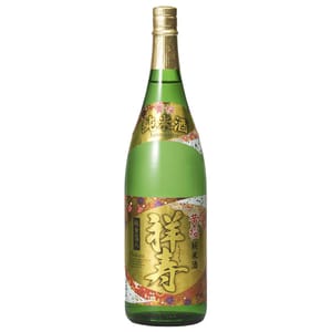黃櫻 黃櫻 祥壽純 純米酒 金箔 1.8L 8L 正面圖