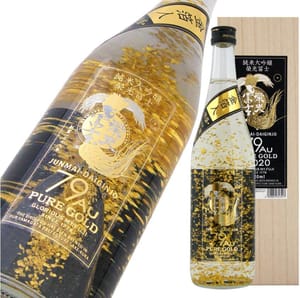 榮光富士 榮光富士 純米大吟釀 79Au金箔 PURE GOLD 720ml - 20倍金箔限定品 720ml  正面圖