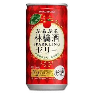 白鶴酒造 白鶴酒造 Purupuru氣泡啫喱 Shake Shake清酒 蘋果味 190ml 190ml  正面圖