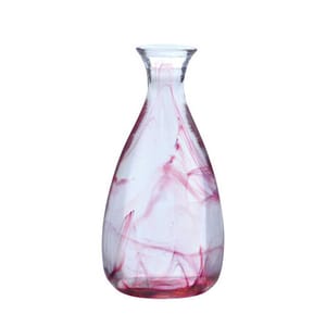日本清酒杯 日本清酒杯 木本硝子 德利清酒瓶 赤 270ml 270ml  正面圖