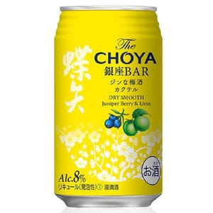 CHOYA CHOYA 梅酒 蝶矢 銀座BAR Ume Gin Cocktail 雞尾酒梅酒 350ml 350ml 正面圖