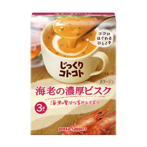 日本Pokka 日本Pokka Sapporo 豪華鮮蝦濃湯 1盒3袋入 - 清貨優惠 正面圖