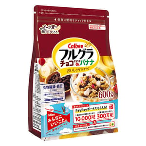 日本calbee 日本calbee 卡樂B 朱古力&香蕉味營養麥片 600g - 清貨優惠 600g 正面圖