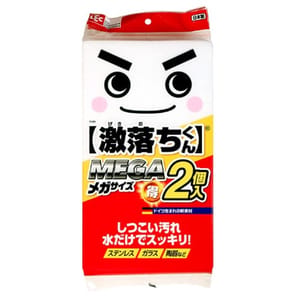 日本LEC 日本LEC 激落君廚房清潔海綿 MEGA 1件 - 清貨優惠 正面圖