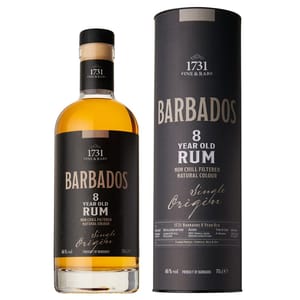 1731 1731 Fine & Rare 巴巴多斯8年陳釀 單一產地朗姆酒 46度 700ml 700ml 正面圖