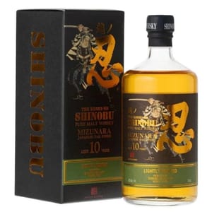 Shinobu Shinobu 忍 Lightly Peated Pure Malt 10 Years Mizunara Oak Finish 700ml 700ml 正面圖