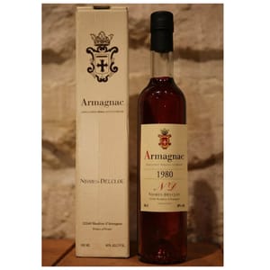 Nismes-Delclou Nismes-Delclou Armagnac 1980 Vintage 500ml 500ml 正面圖