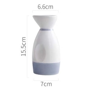 日式復古陶瓷清酒分酒瓶 日式復古陶瓷清酒分酒瓶 藍田 350ml 350ml  正面圖