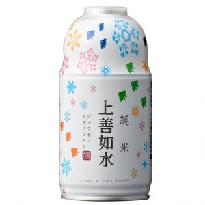 白瀧酒造 白瀧酒造 上善如水 純米酒 花罐裝 300ml 300ml 正面圖
