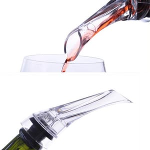 品酒必備 品酒必備 透明紅酒香檳酒瓶倒酒器   正面圖