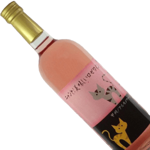 日本山梨縣 日本山梨縣 I Love Cats 甲州玫瑰葡萄酒紅酒 720ml 720ml 正面圖