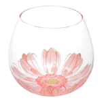 日本清酒杯 日本清酒杯 東洋佐佐木 BENEDIRE Fleuriru 粉色非洲菊 495ml 495ml  正面圖