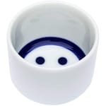 日本清酒杯 日本清酒杯 日本直送 豬口杯 蛇の目微笑臉Smiley 1個入   背面圖