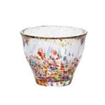 日本清酒杯 日本清酒杯 津輕びいどろ 金彩煙花 F-71894   正面圖