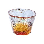 日本清酒杯 日本清酒杯 津輕びいどろ 黃金空 F-79468   正面圖