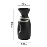 日式復古陶瓷清酒分酒瓶 日式復古陶瓷清酒分酒瓶 太極白 160ml 160ml 正面圖