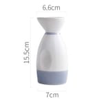 日式復古陶瓷清酒分酒瓶 日式復古陶瓷清酒分酒瓶 藍田 350ml 350ml  正面圖