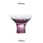 日式清酒杯 日式清酒杯 粉紅夢幻星空 高杯 1個   正面圖