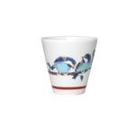 日本清酒杯 日本清酒杯 九谷燒 猪口 山雀 1個入   正面圖