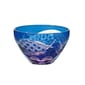 日本清酒杯 日本清酒杯 東洋佐佐木 彩花切子酒杯 瑠璃 90ml HG240-22BL 90ml  正面圖